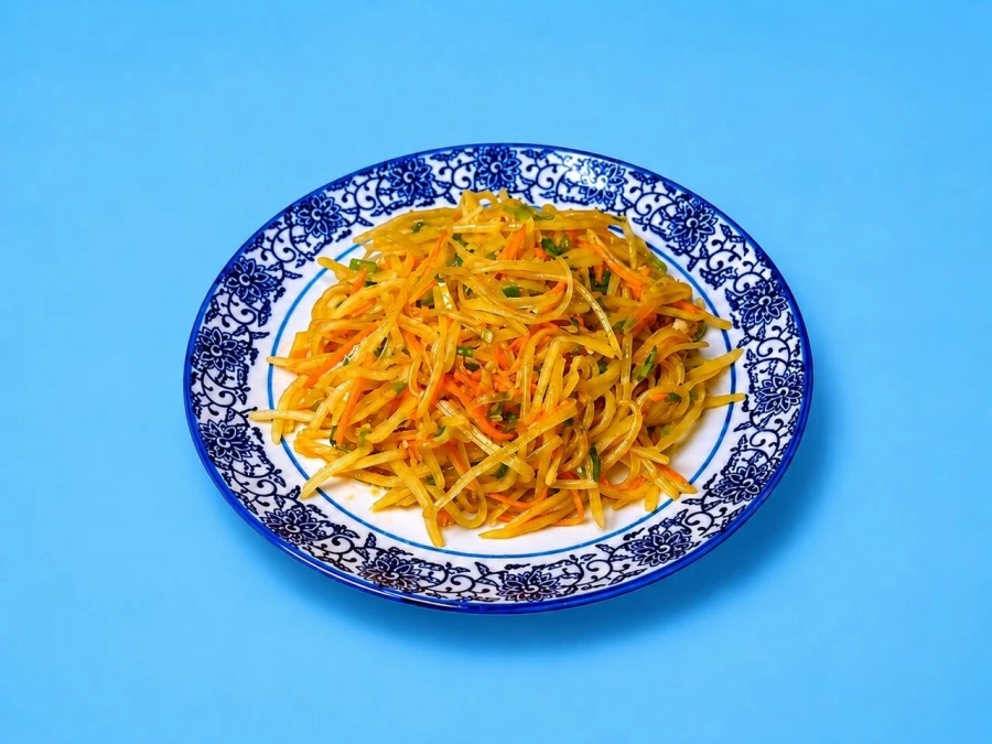 Картофельная соломка по-сычуаньски