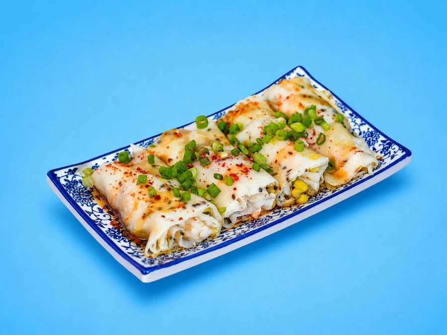 Рисовый ролл с креветками 