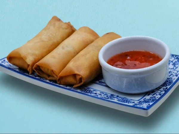 Спринг-роллы с курицей и овощами