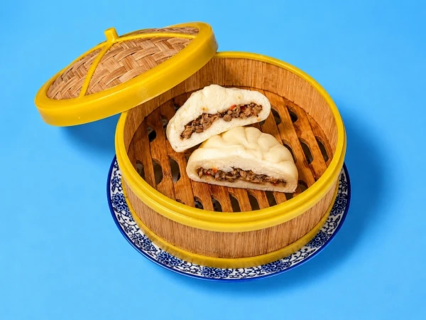 Бао с шиитаке и овощами