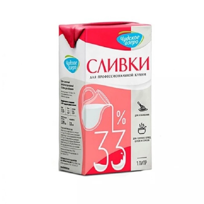 Сливки Натуральные Чудское озеро 1л