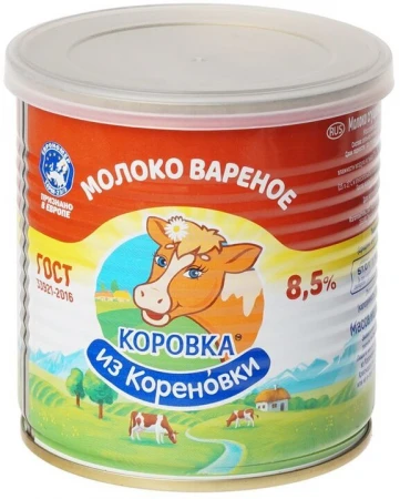 Сгущенное молоко Кореновка ж/б варенка 360г