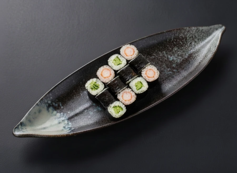 МАКИ С КРЕВЕТКОЙ И ОГУРЦОМ