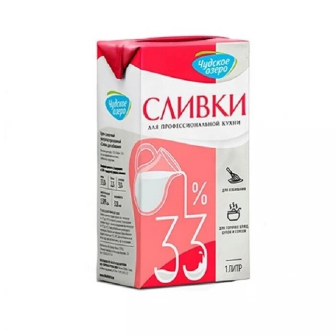 Сливки Натуральные Чудское озеро 1л