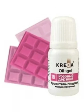 Краситель KREDA жирорастворимый 10мл розовый дерзкий