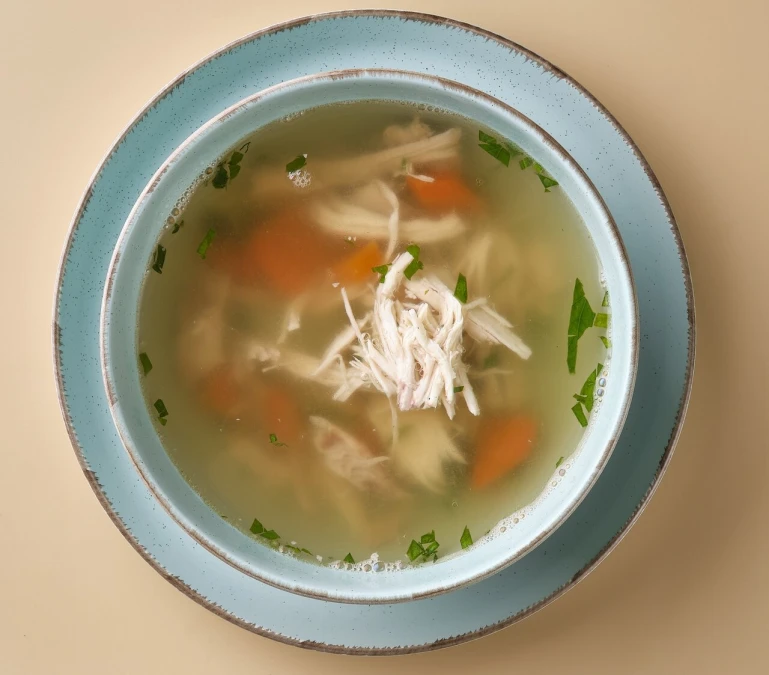 Бульон с овощами
