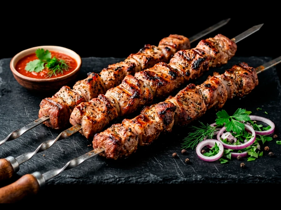 Шашлык из свиной шеи