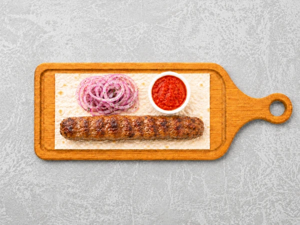 Люля-кебаб из говядины на мангале