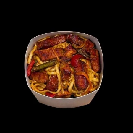 Лапша с беконом