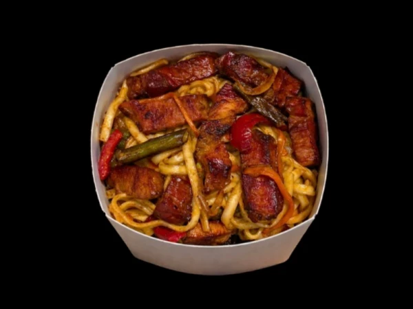 Лапша с беконом