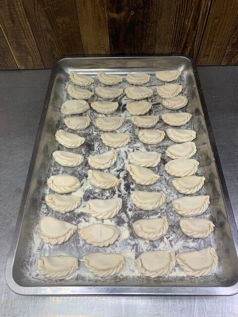 Вареники картофель с луком