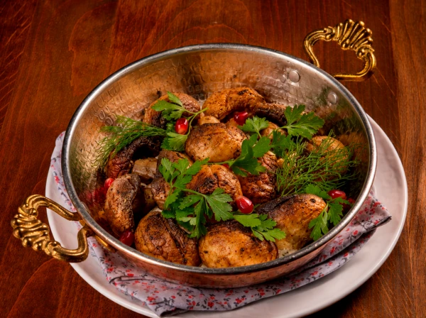 Шампиньоны на гриле