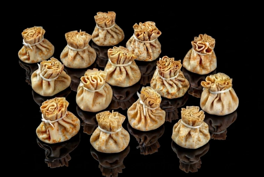 Блинные мешочки с курицей, 14 шт