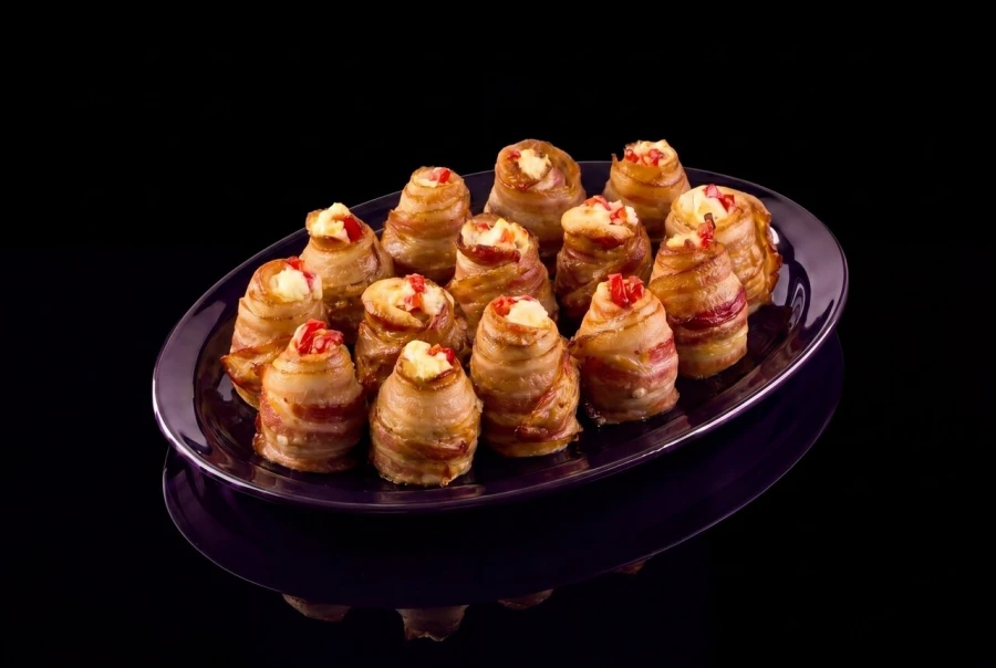 Куриные бочонки в беконе, 750 гр.
