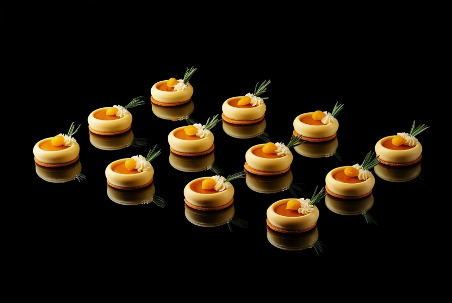 Муссовые пирожные «Манго–маракуйя», 12 шт
