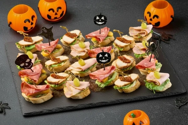 Сет из мясных брускетт (Halloween), 21 шт
