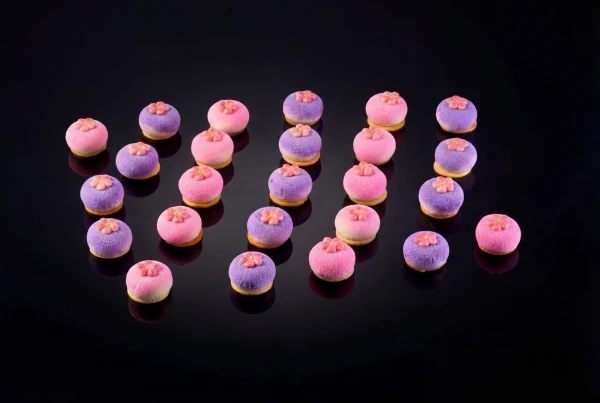 Муссовые пирожные «Сакура», 24 шт