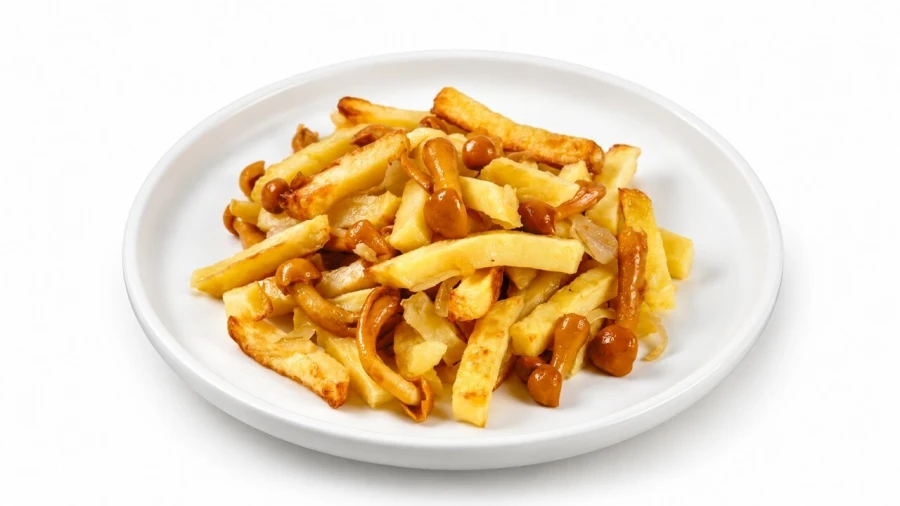 Жареный картофель с грибами