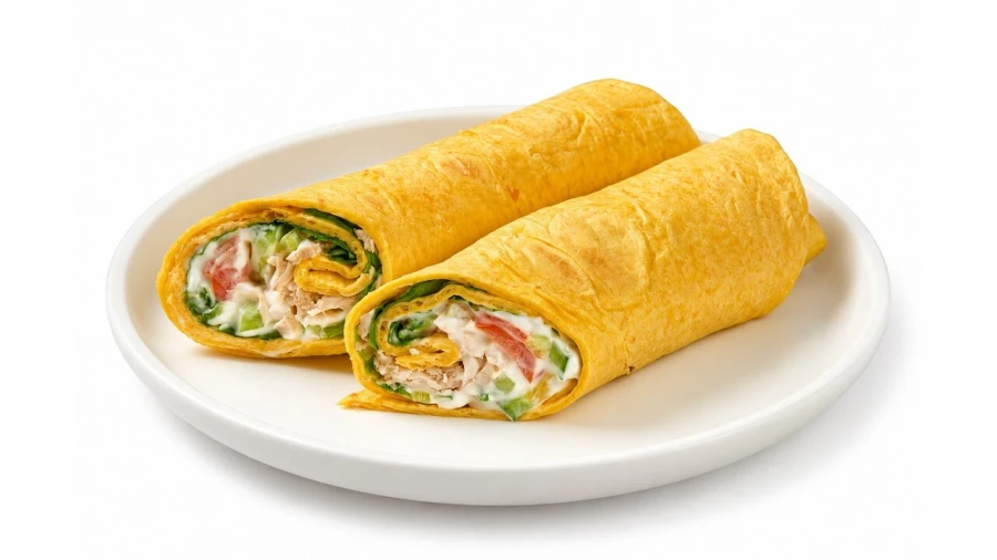 Тортилья с курицей гриль и овощами 
