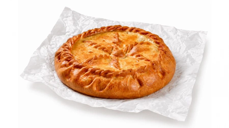 Пирог с курицей и грибами