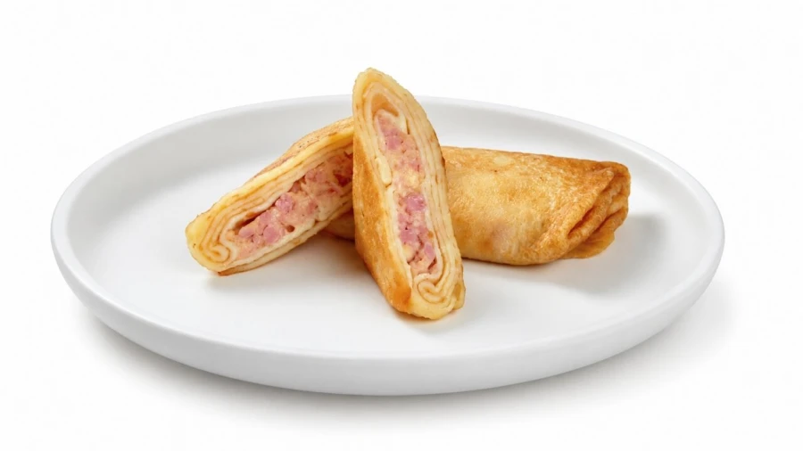 Блины с ветчиной и сыром