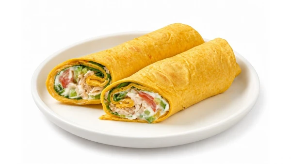 Тортилья с курицей гриль и овощами 