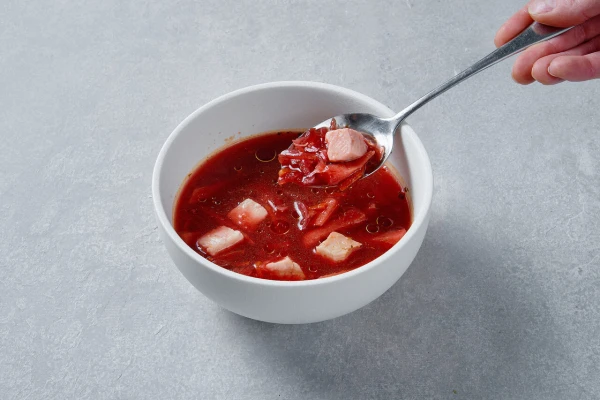 Борщ с курицей