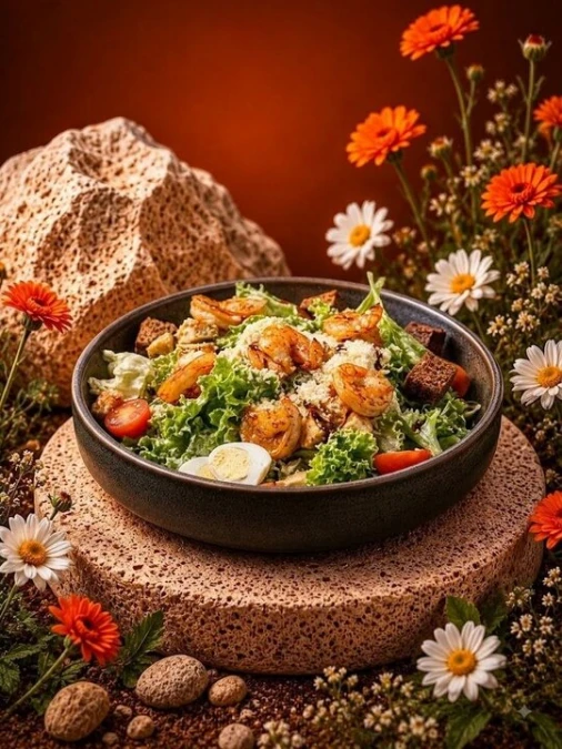 Цезарь с креветками