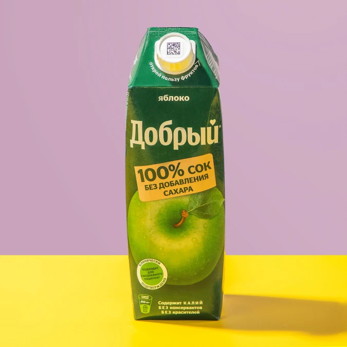 Т: Сок Яблочный 1л