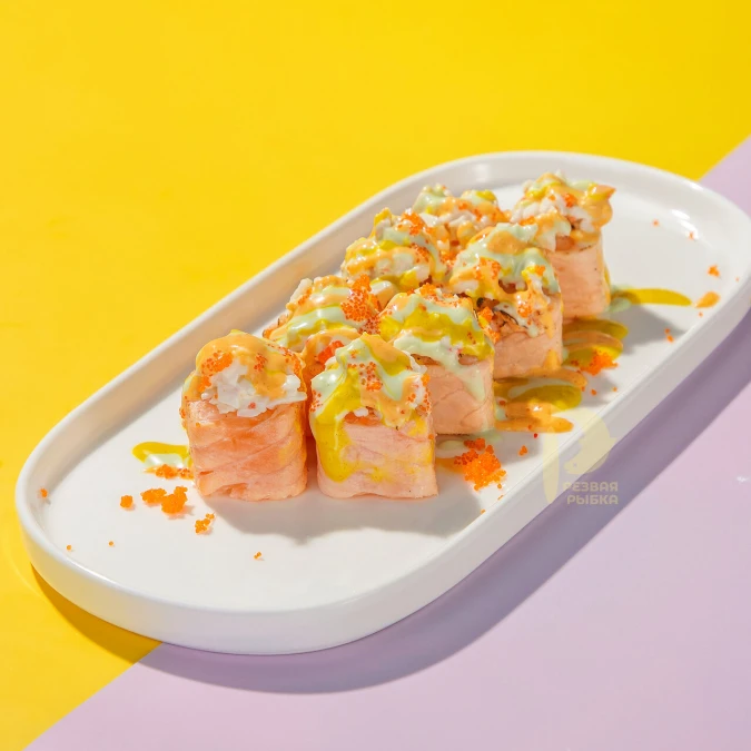 Снежный краб с соусом васаби 