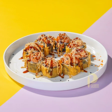 Темпура ролл с лососем