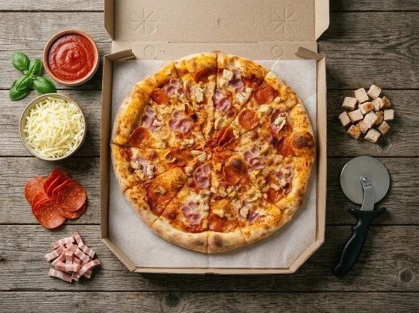 Папа мясной ассорти 31см
