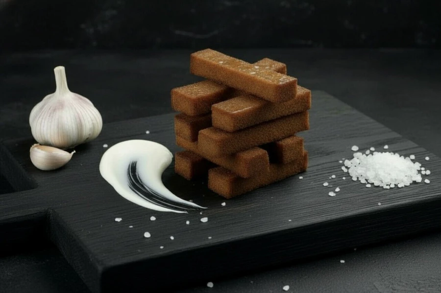 Гренки чесночные с соусом Ранч