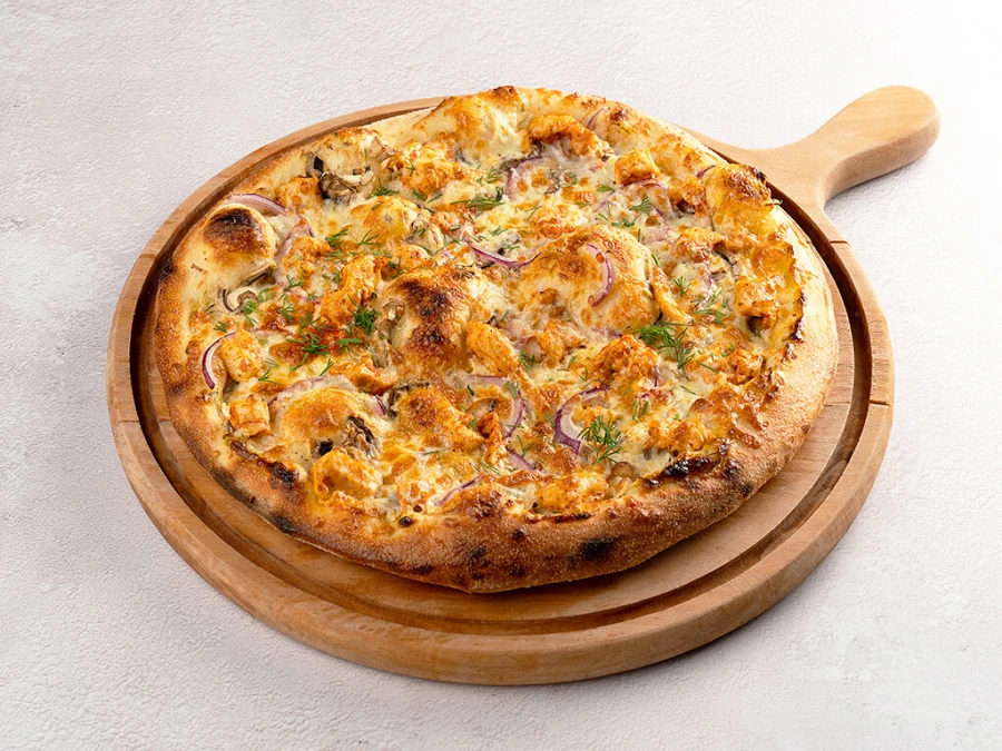 Куриная с грибами пицца