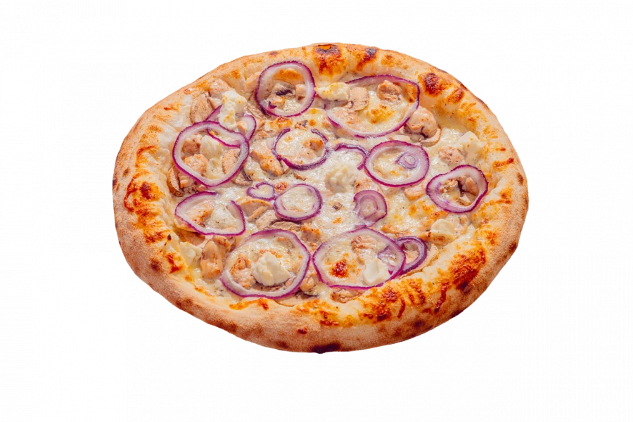 Пицца сырная с грибами