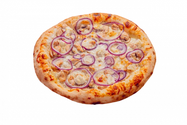 Пицца сырная с грибами