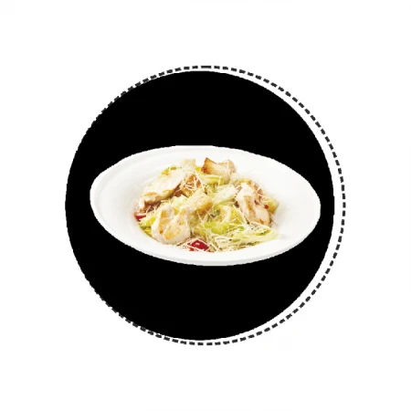 Салат Цезарь с курицей