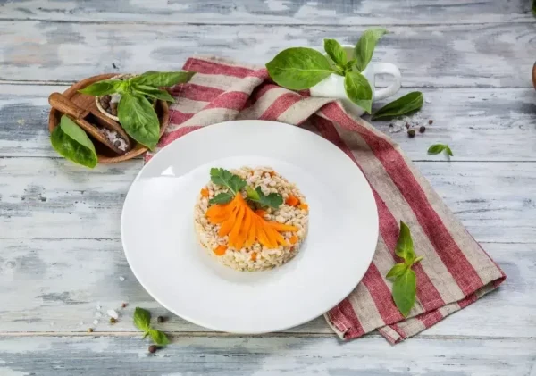 Перловка с овощами