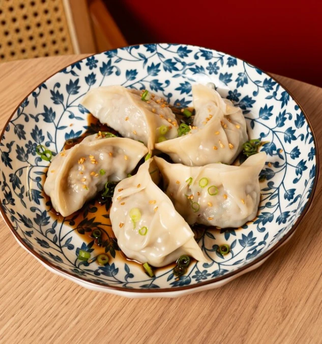 Цзяоцзы с креветкой и курицей 