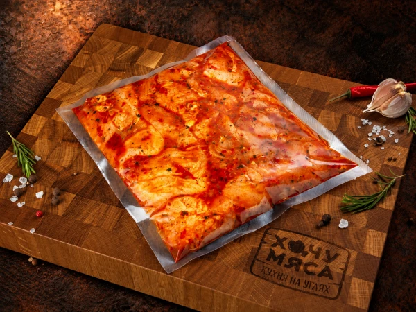 Шашлык маринованный из свиной шеи