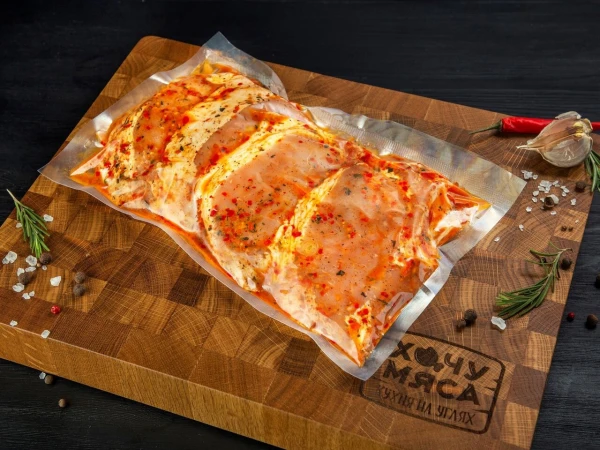 Шашлык маринованный из свиной спинки