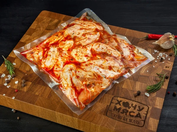 Шашлык маринованный из куриных крылышек