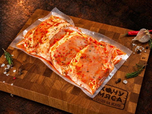 Шашлык маринованный из свиной спинки