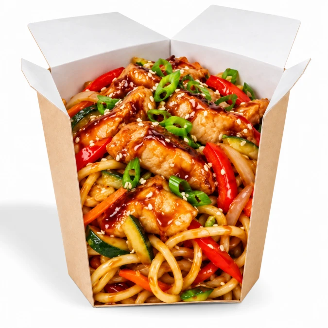 Wok курица терияки