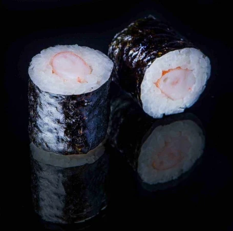 Мак с королевской креветкой