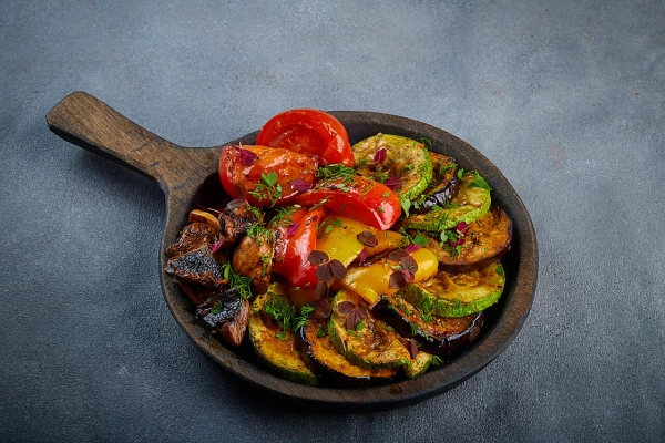 Овощи гриль в азиатском маринаде