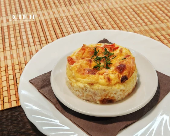 Омлет с ветчиной и овощами