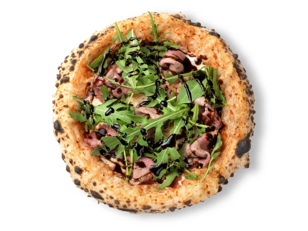 С ростбифом и рукколой с бальзамическим соусом