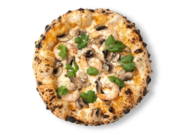 С соусом том ям и креветками 