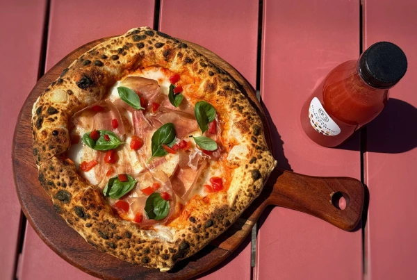 С перечным кремом, моцареллой и прошутто